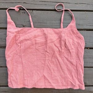 Abercrombie & Fitch Pink Camisole Crop Top